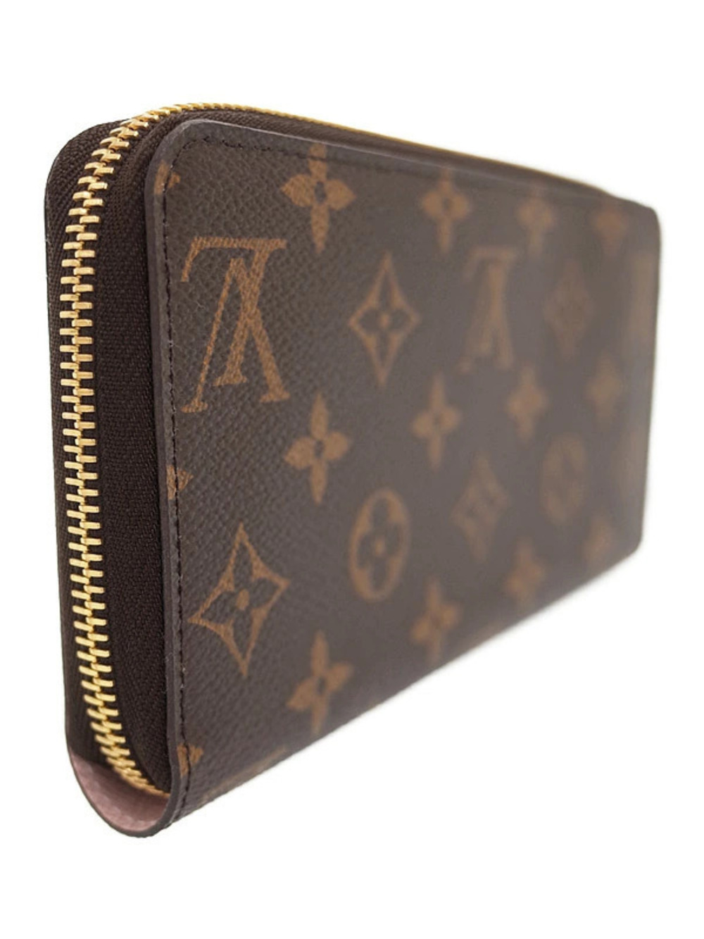 Louis Vuitton Zipper Round Long Wallet Zippy Monogram Brown
